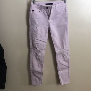 KanCan Denim! Lavender Color! Raw Hem!